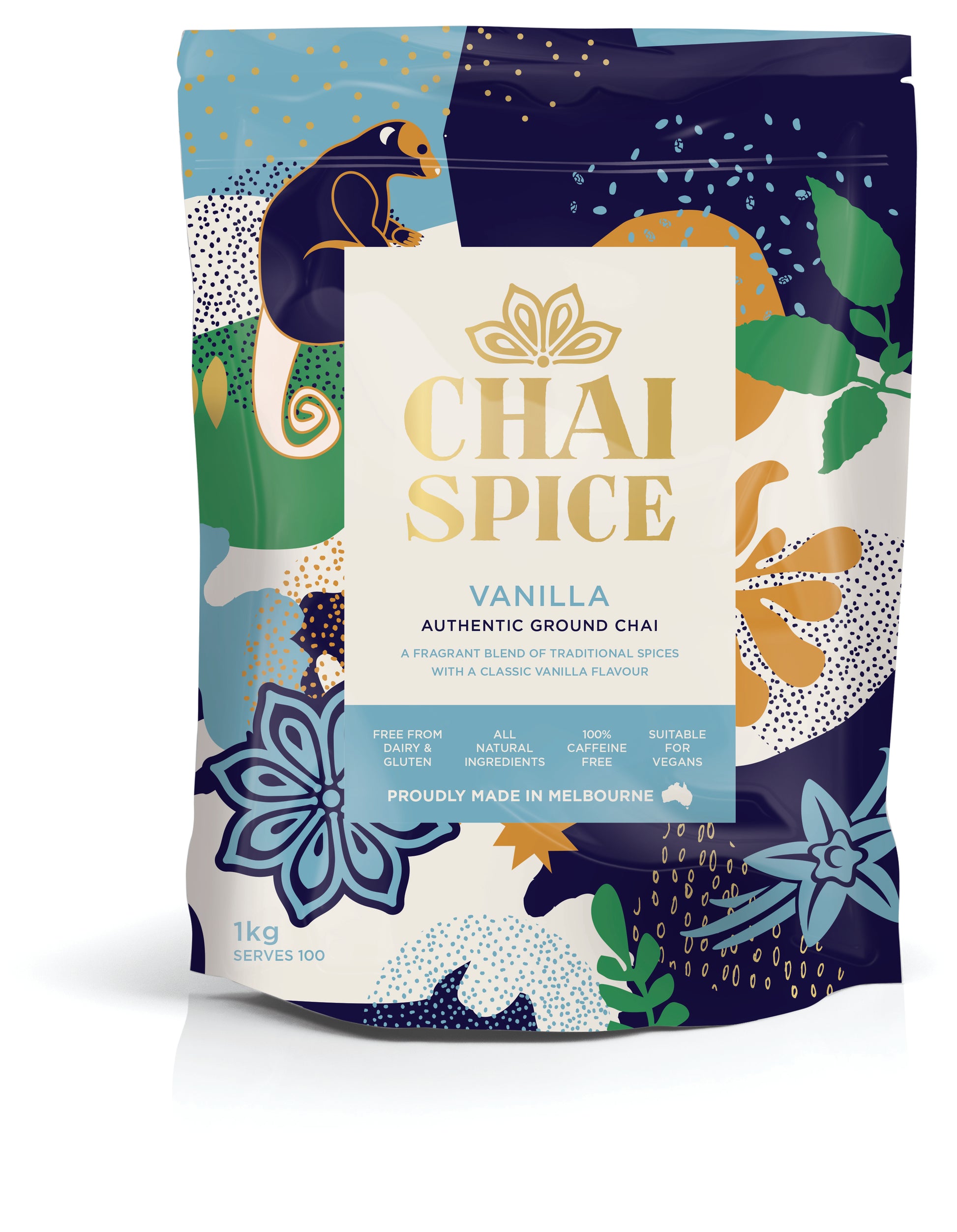 Chai Spice Authentic Ground Vanilla flavour is a warm, smooth blend of sweet and spice. Pure and simple, delicious and versatile; easy to prepare, this delightful experience with Real Vanilla notes is designed to warm the body……Relax!